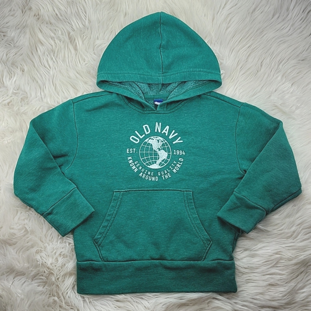 Old Navy Green Hoodie Sweatshirt Kids size 6-7